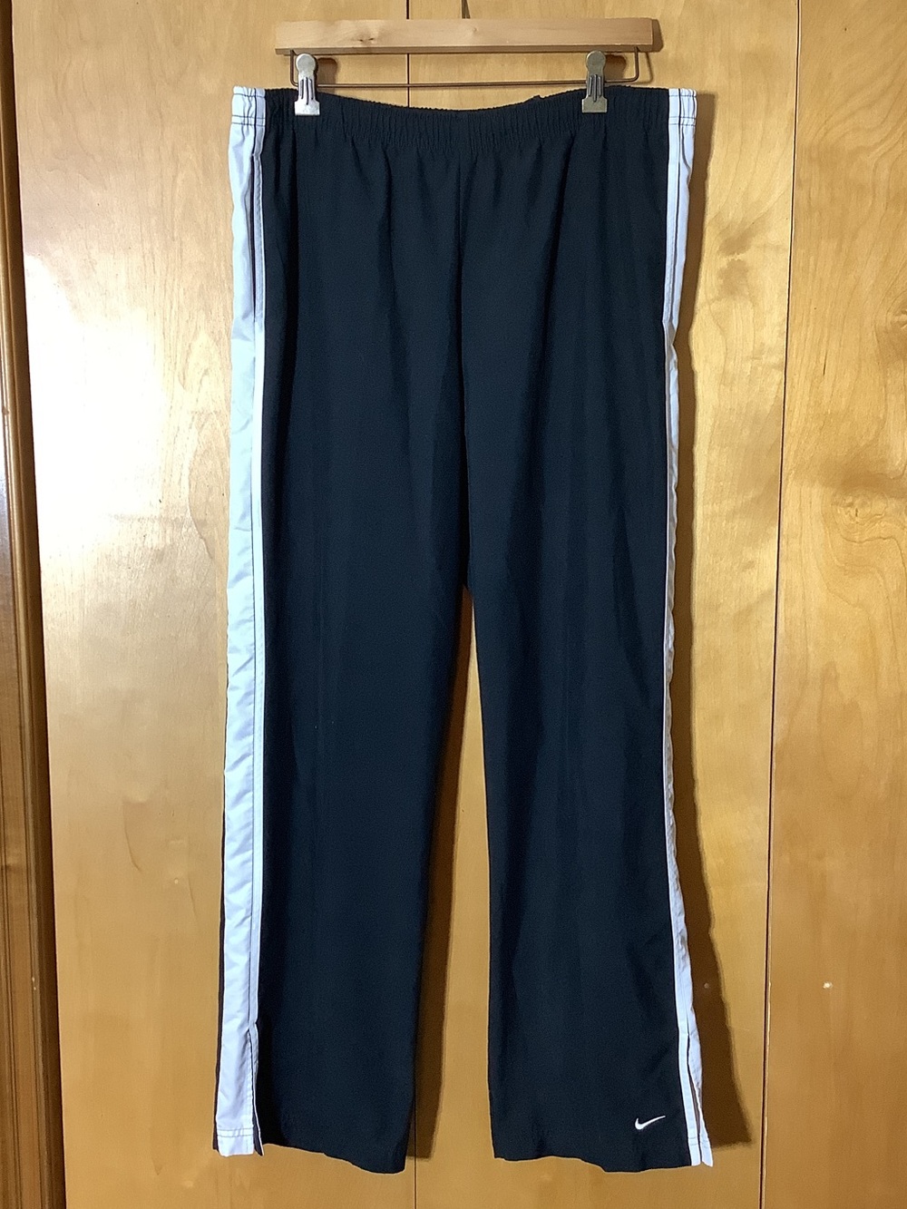 Nike black and white pants, size large